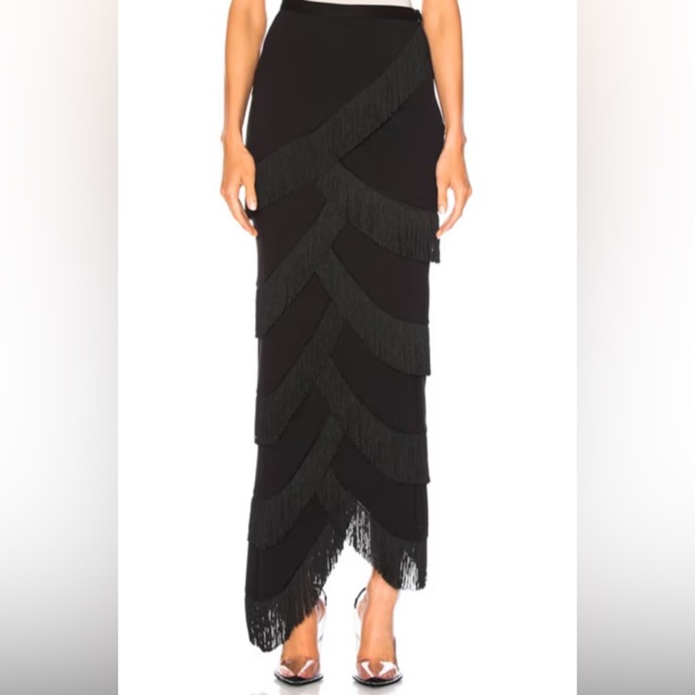 Y Project Black Fringed Skirt